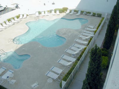 Pool aerial view